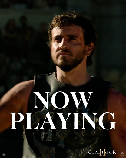 68K views · 865 reactions | We’ll see you in the arena. Get tickets to see #GladiatorII NOW PLAYING in theatres www.gladiator.movie | Gladiator | Facebook