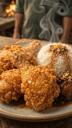 Pinirito at Crispy Chicken Adobo 🍗🔥🇵🇭 | Filipino Crispy Adobo | Satisfying Cooking Animation
