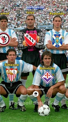 Argentina 1994 World Cup❤️Clubs🤔#footballshorts #maradona #worldcup