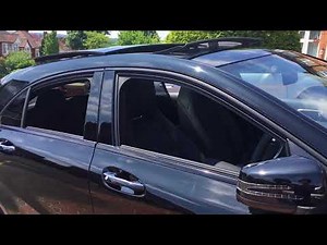 How to open the windows and panoramic roof on a Mercedes Benz?