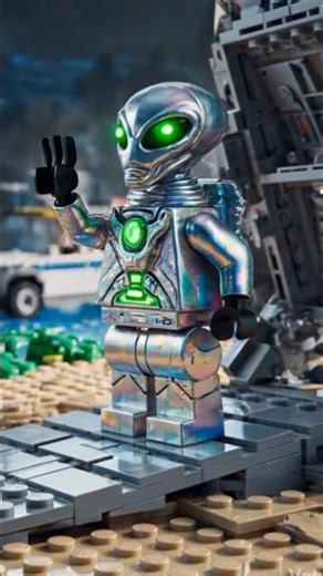 Lego Alien Encounter Near the Beach #shorts #legoalien
