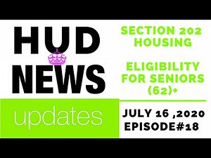 Section 202 Housing - Application & Income Limits - Senior Housing July 16th, 2020