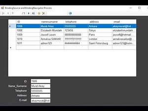 C# Data binding process using BindingSource and BindingNavigator