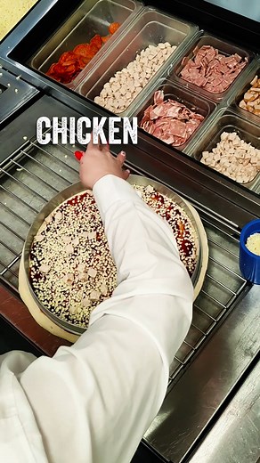 Introducing the NEW BBQ Chicken Apache! This scintillating number featuring a BBQ sauce base, succulent chicken, crispy bacon, onions, mushrooms and loaded with mozzarella cheese is guaranteed to become a family favourite. #ApachePizza #Pizza #BBQChickenPizza | Apache Pizza