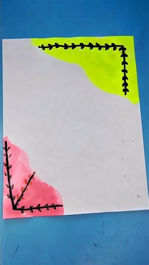 Quick And Easy Front Page Design Tutorial | How To Decorate Front Page #shorts