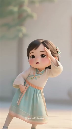 👧 A Fairy in Hanfu! 15s Oriental Aesthetic Dream 🥰 #cute #baby #hanfu #dance