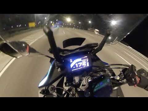 CFMOTO 650GT - Top Speed Test - Night Ride With Box and Standard Exhaust