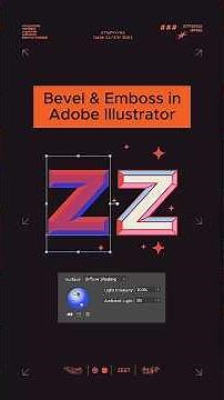 How to Create a Bevel and Boss Effect on Text in Adobe Illustrator