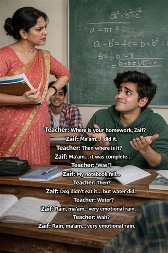 Rain didn’t just fall… it destroyed my homework "Wait for the last line 🔥”school life ep1 #english