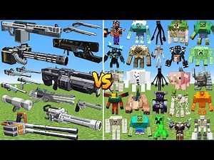 What TaCZ Strong Gun Can Defeat The Most All New Mutant in Minecraft?