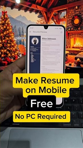 How to Make Resume on Mobile | Best Resume Builder App Tutorial #resumebuilding #jobsearch #cvmaker