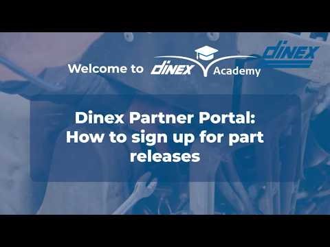 Dinex Partner Portal guide: (5) How to sign up for product releases [US]