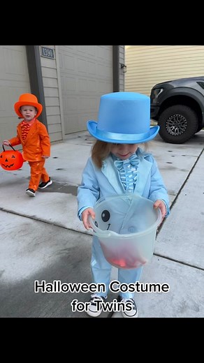 Halloween Costume Ideas for Twins: Harry and Lloyd from Dumb & Dumber