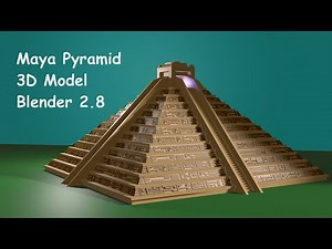 Blender 3D Modeling Maya Pyramid (Beginner Skills) Blender 2.8