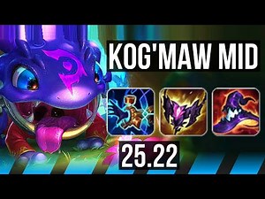 KOG'MAW vs VIKTOR (MID) | Dominating | EUW Master | 25.22