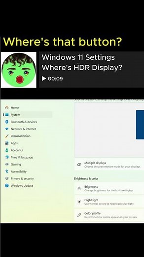 Where Is HDR in Windows 11?