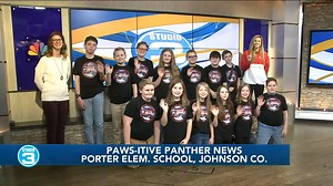 We had a live studio audience today for Studio 3! This group of students stopped by from Porter Elementary in Johnson County, Kentucky for a visit. They're all part of their school newscast "Paws-itive Panther News." How fun to have this future group of journalists with us! | WSAZ Taylor Eaton