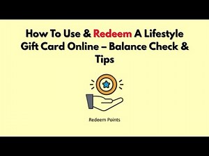 How To Use & Redeem A Lifestyle Gift Card Online – Balance Check & Tips