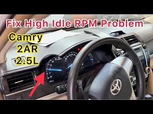 How to Reset the idle on a toyota camry (after Clean throttle body and battery or terminal change)