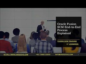 Oracle Fusion SCM Training | SCM End-to-End Process Explained | Oracle SCM Online Training