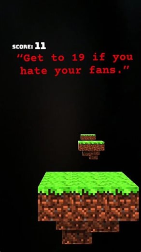 “Get to 19 if you hate your fans.”