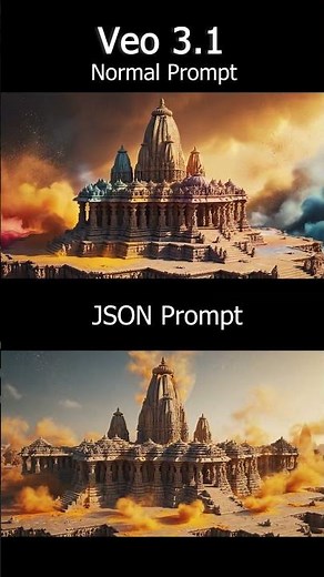 JSON VEO 3.1 - Normal VS JSON #Animation #videomarketing #digitalart #veo3