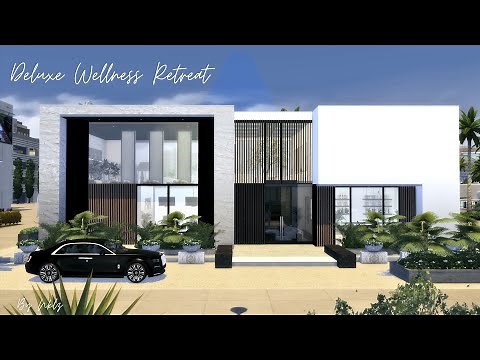 Deluxe Wellness Retreat Spa || Sims 4 || Tour || CC build (TRAY+CC+LINKS)