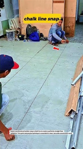 Pro Snaps Chalk Line for Perfect Floor Layout — So Precise!
