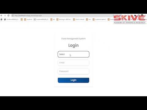College Event Management System | PHP | #phpprojects