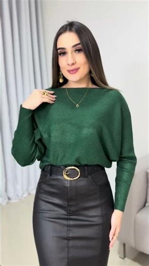 Blusa Modal Manga Morcego Importada Premium Provador | Moda Feminina Meilin Moda