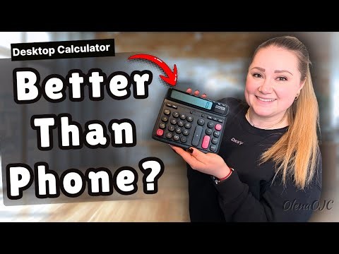 Best Budget Desk Calculator? 12-Digit, 5" Screen, Solar + Battery