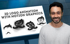 【AE教程】学习制作动态三维LOGO图形动画 3D Logo Animation with Motion Graphics