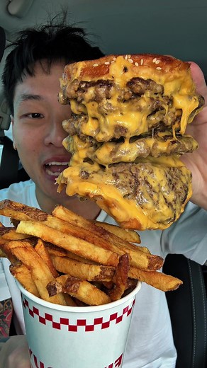 Trying Five Guys for the First Time — Burger Mukbang Review