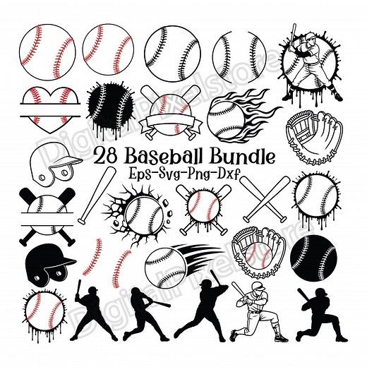 Baseball SVG Bundle: Sport Design, Monogram Clipart (digital Download) - Etsy