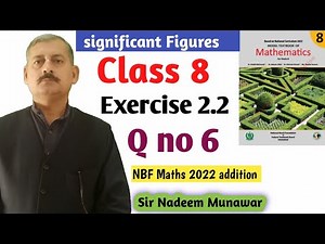 Class 8 Exercise 2.2 Q no 6 NBF Maths Ex 2.2 federal board New Book 2022 Sir Nadeem Munawar