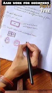 Aari Work Free Class Part One | Aari Embroidery for Beginners | Learn Aari Work Step by Step #shorts