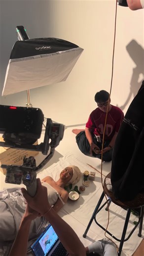Behind the Scenes as a Face Scrub Model
