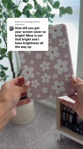 I had no idea what the settings on my kindle were but here it is if you’re curious! This is the kindle colorsoft! 🥰 Kindle case: simply daisy | StickieTech