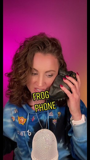 Relaxing ASMR Frog Phone with Inaudible Whispering