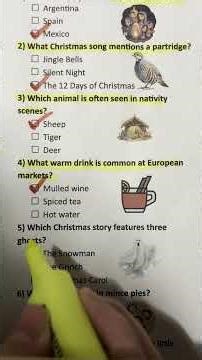 Christmas Quiz - Can you get 7/7? #christmasgames #christmasquiz