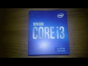 Intel Core I3 10100 Unboxing | فتح صندوق بروسيسور انتل كور اي 3 10100