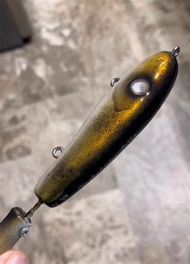 I may have mentioned that I like to paint my baits as close as possible to the real thing. Walleye for the win! | Musky Water Baits