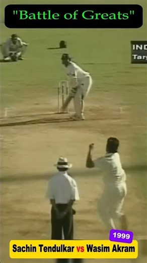 Battle of Greats, Sachin Tendulkar vs Wasim Akram #sachintendulkar