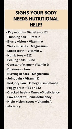 Signs Your Body Is Begging for Nutrients 🚨 | What Each Symptom Really Means