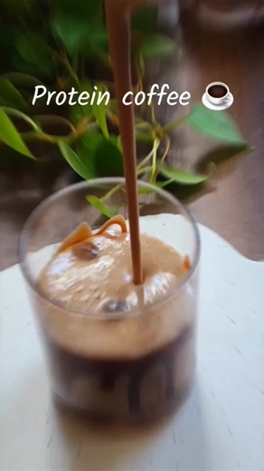 Protein coffee ☕ with PopBabies portable blender. #PopBabiesblender #portableblender #proteincoffee #nosugar #postworkout #heathylifestyle #coldcoffee #proteinshake #healthysmoothies