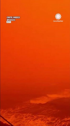 Dust Storm Blankets Greece in Red