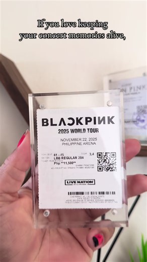 Acrylic Display Frames for Concert Memories