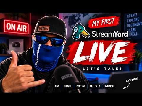 🔴 MY FIRST STREAMYARD LIVE! | Come Hang Out, Ask Me Anything!