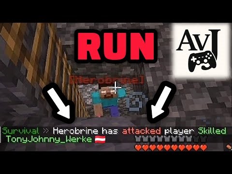 If HEROBRINE is attacking you, DON'T REJOIN! - MINECRAFT CREEPYPASTA