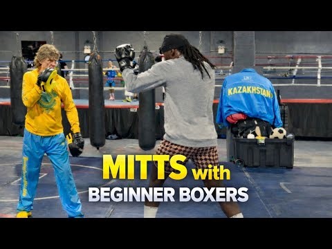 Coach Mike's mitts with beginner boxers: Boxing Footwork and Basic Technique